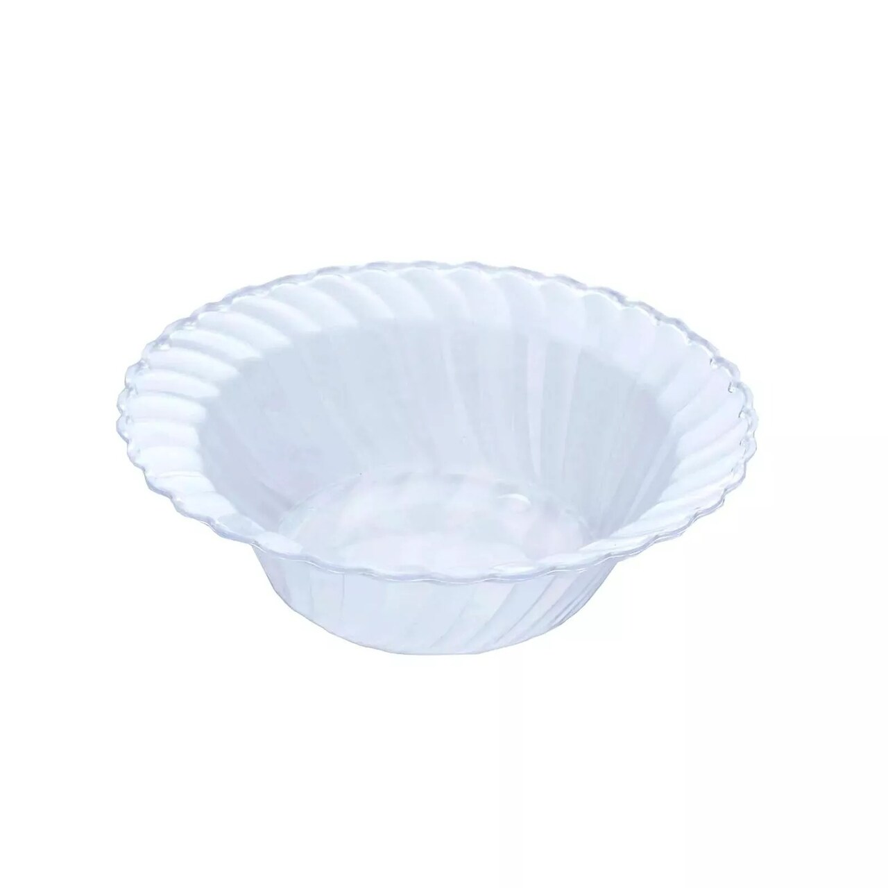 10 Clear 5 oz Flared Plastic Dessert Ice Cream Bowls Party Events Decorations